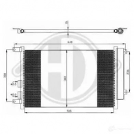 Радиатор кондиционера DIEDERICHS 8304101 NK AX4 2083985