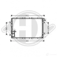 Радиатор кондиционера DIEDERICHS 2093688 dcc1531 12 CZ4