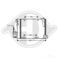 Радиатор кондиционера DIEDERICHS Opel 8180502 S 2SXT27