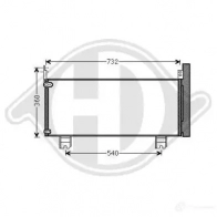 Радиатор кондиционера DIEDERICHS 2093578 F 2MYY0 dcc1421