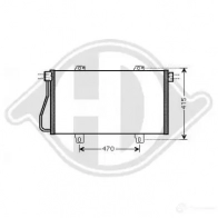 Радиатор кондиционера DIEDERICHS S8W 4OB1 2093509 dcc1352