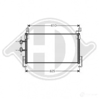 Радиатор кондиционера DIEDERICHS dcc1067 IKY6 CBF 2093227