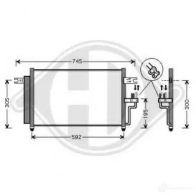 Радиатор кондиционера DIEDERICHS 8683202 Hyundai Accent (LC) 2 1999 – 2005 O7NV Z0