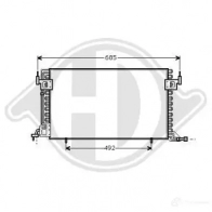 Радиатор кондиционера DIEDERICHS MW Q29 dcc1082 2093242