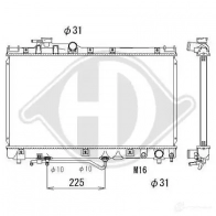 Радиатор кондиционера DIEDERICHS 2093297 dcc1137 WF P7VGY