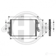 Радиатор кондиционера DIEDERICHS CFVS 7Z 2093310 dcc1150