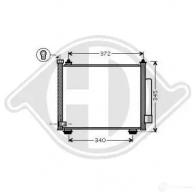 Радиатор кондиционера DIEDERICHS 5WXE 4 2093544 dcc1387