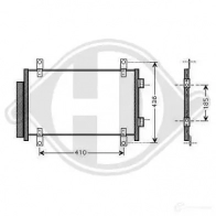Радиатор кондиционера DIEDERICHS 837 FL dcc1630 2093787