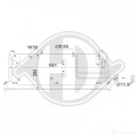 Радиатор кондиционера DIEDERICHS Opel 8EIIJ O dcc1283