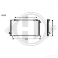 Радиатор кондиционера DIEDERICHS 8521710 Honda Accord 6 (CK, CG, CH) Седан 2.0 Turbo DI (CH2) 105 л.с. 1999 – 2002 LR MWQT