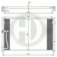 Радиатор кондиционера DIEDERICHS 9 SJH0 8562400 Mazda 626 (GF) 5 Седан 2.0 DI TD 90 л.с. 1998 – 2002