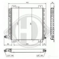 Радиатор кондиционера DIEDERICHS RNBO R 2085655 8448000