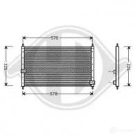 Радиатор кондиционера DIEDERICHS 8528000 BMVQR WK 2085850