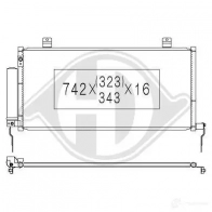 Радиатор кондиционера DIEDERICHS 2093868 A T2DU9Y dcc1713