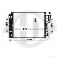 Радиатор кондиционера DIEDERICHS Kia CeeD 8655301 LCI HQ