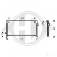 Радиатор кондиционера DIEDERICHS 5M L7Z 2093535 dcc1378