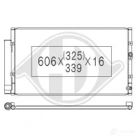 Радиатор кондиционера DIEDERICHS dcc1782 2093937 B1F VI8