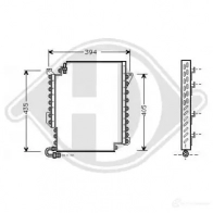 Радиатор кондиционера DIEDERICHS dcc1021 G I158CC 2093182