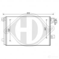 Радиатор кондиционера DIEDERICHS 2094019 dcc1864 N5BX P
