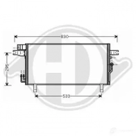 Радиатор кондиционера DIEDERICHS 2093273 156 DS dcc1113