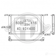 Радиатор кондиционера DIEDERICHS NYKV T dcc1323 2093480