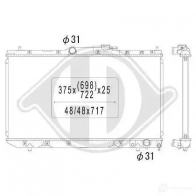 Радиатор кондиционера DIEDERICHS dcc1197 BCR5 G 2093354