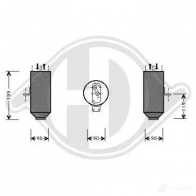 Осушитель кондиционера DIEDERICHS 2098622 H3F6Q U7 dct1037
