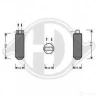 Осушитель кондиционера DIEDERICHS Opel Omega (B) 2 Седан 2.5 TD (F69) 130 л.с. 1994 – 2003 8184401 3 52B6