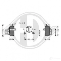 Осушитель кондиционера DIEDERICHS 2098636 dct1051 RB WTG