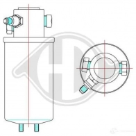 Осушитель кондиционера DIEDERICHS IO ZG2TD dct1239 Volkswagen Golf 3 1993 – 1997