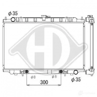 Радиатор охлаждения двигателя DIEDERICHS 1 T682 2096449 dcm1818