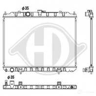 Радиатор охлаждения двигателя DIEDERICHS dcm1838 G4L PY5Y 2096469
