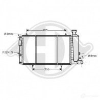 Радиатор охлаждения двигателя DIEDERICHS dcm1652 CO 1OB 2096283