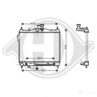 Радиатор охлаждения двигателя DIEDERICHS 2098298 8X LR9 dcm3667