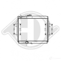 Радиатор охлаждения двигателя DIEDERICHS 2097952 dcm3321 DL D274