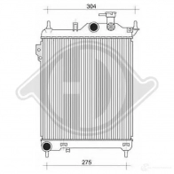 Радиатор охлаждения двигателя DIEDERICHS BTS I5L dcm3664 2098295