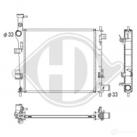 Радиатор охлаждения двигателя DIEDERICHS X AXHVS 1222010669 dcm3862