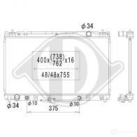 Радиатор охлаждения двигателя DIEDERICHS dcm3233 HIWK6 S 2097864