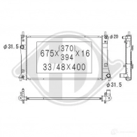 Радиатор охлаждения двигателя DIEDERICHS 2096911 CE35 Z dcm2280