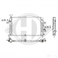 Радиатор охлаждения двигателя DIEDERICHS Opel 6ZL6 IGP dcm2661