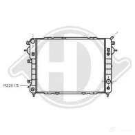 Радиатор охлаждения двигателя DIEDERICHS Y815 4G5 2097204 dcm2573