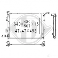 Радиатор охлаждения двигателя DIEDERICHS M5L5 T8 dcm3792 2098423