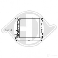 Радиатор охлаждения двигателя DIEDERICHS dcm2855 2097486 UZ Y98M