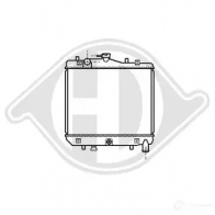 Радиатор охлаждения двигателя DIEDERICHS 2096847 6C7 RSW dcm2216
