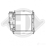 Радиатор охлаждения двигателя DIEDERICHS dcm1900 5 DBYZ 2096531