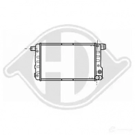 Радиатор охлаждения двигателя DIEDERICHS 2096547 2N A6G54 dcm1916