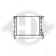 Радиатор охлаждения двигателя DIEDERICHS dcm2835 2097466 8T D0B