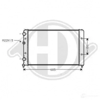 Радиатор охлаждения двигателя DIEDERICHS 2098042 D FZFY12 dcm3411