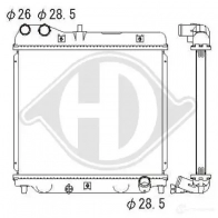 Радиатор охлаждения двигателя DIEDERICHS PLWD M dcm2178 2096809