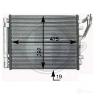 Радиатор охлаждения двигателя DIEDERICHS 72LVG QD 8683505 Hyundai i30 (FD) 1 2007 – 2012